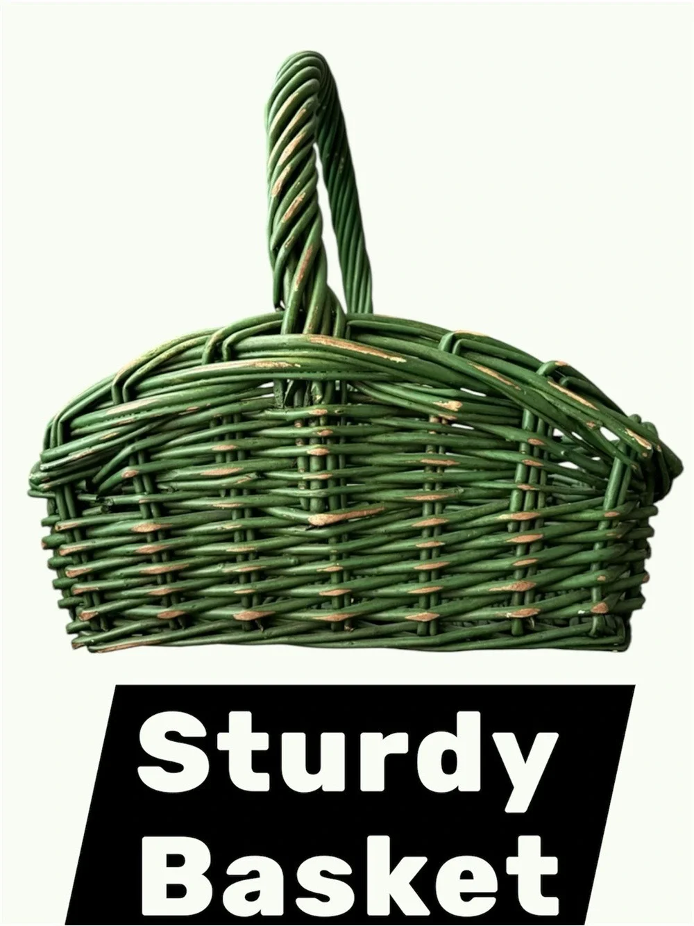 Home basket green sturdy 16” x 14” x 16” high